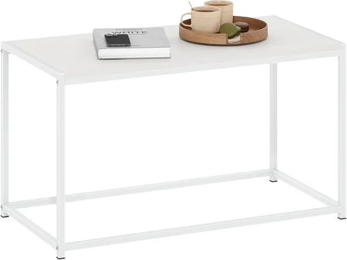 Vista 26 de Furinno Simplistic - Juego de 3 mesas auxiliares y mesa auxiliar, con marco de metal moderno de 2 niveles y 2 mesas auxiliares cuadradas, juego