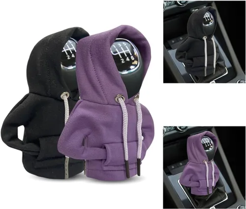 Vista 15 de JOYCOURT - Sudadera con capucha para palanca de cambios de coche, color negro Nylon Fashionable Mini Hoodie Decoration, Cute Gadgets, Universal