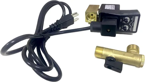 Vista 2 de Válvula automática de drenaje de tanque de aire 1/2" CA 110V con enchufe de EE. UU., válvula de drenaje electrónica de acción directa de 2 vías