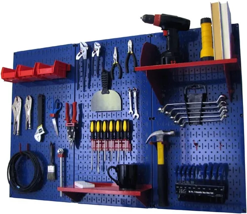 Vista 42 de Organizador de herramienta control de pared 30-wrk-400wb estándar panel perforado mesa de trabajo de metal, 30-WRK-400 BB