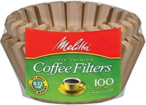 Vista 2 de Melitta Papel de filtro para cesta de 8-12 tazas (marrón natural, 400 unidades)