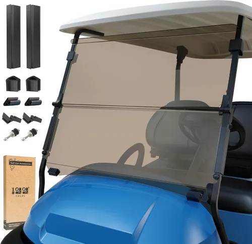 Vista 9 de 10L0L Golf Cart Windshield for Club Car Precedent/Tempo/Onward 2004-Up 5MM Transparente