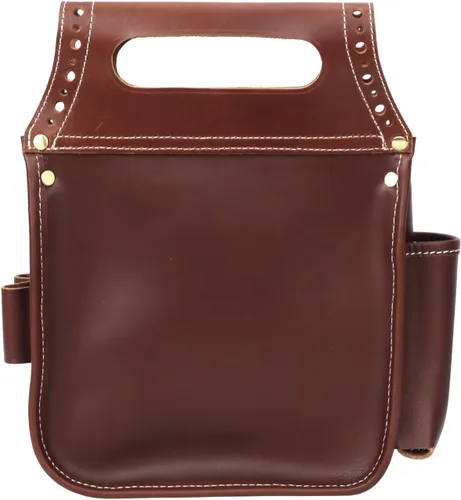 Vista 2 de TOURBON Bolsa de cuero para munición en la cintura, escopeta para deportes, arcillas, trampa, skeet, disparo (bolsa de munición)