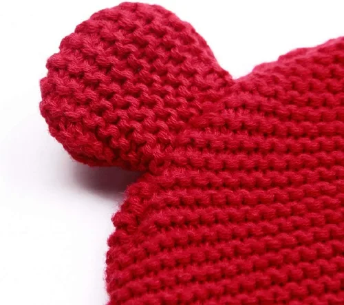 Vista 5 de LLmoway Gorro de punto para bebé, de algodón, suave, lindo, para otoño, invierno, para niños y niñas de 0 a 18 meses