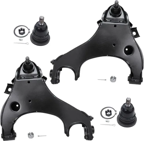 Vista 190 de Detroit Axle - Ejes de eje CV delantero izquierdo y derecho + Reemplazo de juntas esféricas de brazos de control inferiores delanteros para Ford
