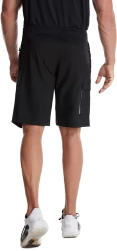 Vista 7 de Mr.Stream Pantalones cortos de carga elásticos con múltiples bolsillos y secado rápido para hombre