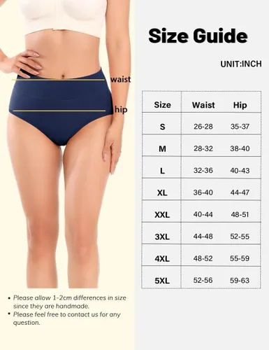 Vista 6 de Molasus Ropa interior para incontinencia para mujer, bragas a prueba de fugas para el período de absorción