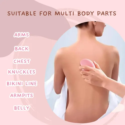 Vista 3 de Borrador de pelo de cristal, depiladora para mujeres y hombres, herramienta reutilizable para depilación y exfoliación, borrador de vello facial