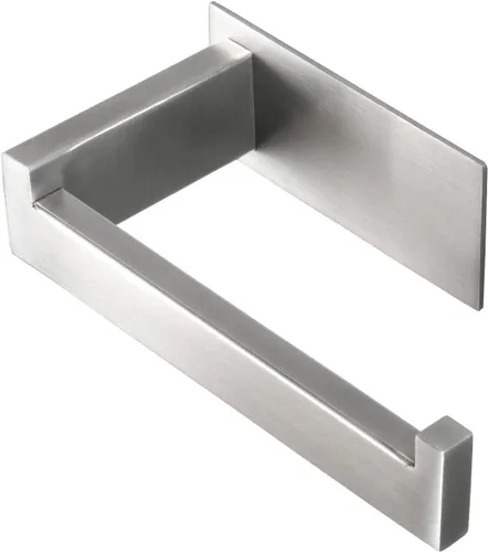 Vista 9 de Portarrollos de papel higiénico, soporte de pañuelos autoadhesivo de acero inoxidable resistente al óxido, sin perforación, fácil de instalar