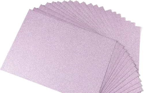 Vista 10 de TGXRZX - Cartulina con purpurina, papel con purpurina, cartulina, tamaño A4, 20 hojas, 250 GSM Craft Cardstock, For Children's Handicrafts