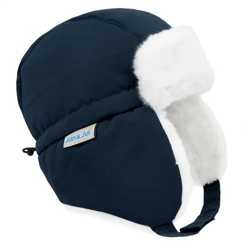 Vista 34 de JAN & JUL Gorro de invierno impermeable para bebés y niños Oso