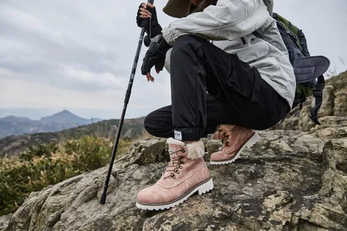 Vista 6 de COTTIMO Botas de invierno antideslizante con forro de piel para mujer