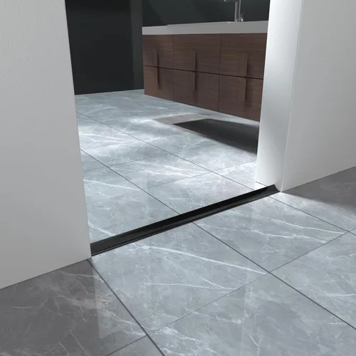 Vista 5 de Barrera de agua plegable de 67 pulgadas, barrera de agua autoadhesiva de silicona, protección contra salpicaduras de agua, baño, cocina, tapón