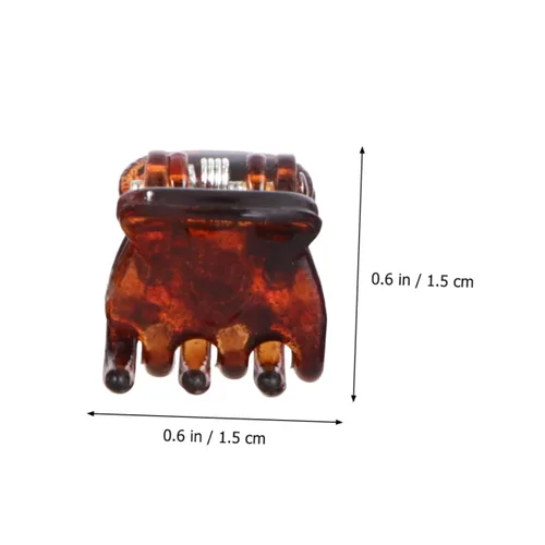 Vista 2 de 72 piezas de mini agarre de plástico para cola de caballo accesorios para el cabello de boda para mujeres, pinzas para el pelo de boda, pinza