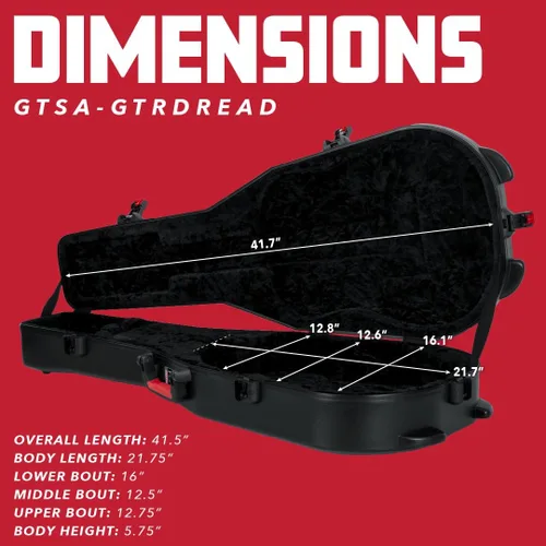 Vista 6 de Gator G-PG ACOUSTIC Pro Go Series. Funda para guitarra acústica.