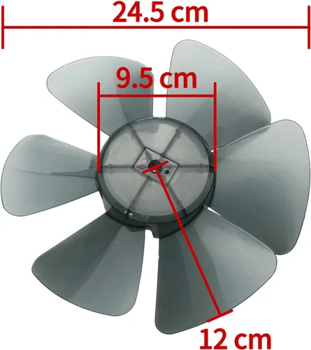 Vista 7 de JEATHA Hoja de ventilador de plástico con cubierta de tuerca, aspas de ventilador silenciosas universales accesorio de repuesto para ventilador