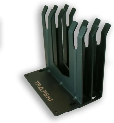 Vista 5 de TRAPAWAY Estante de pared Capacidad para 1 par de esquís o snowboard por fijaciones Organizador de garaje para herramientas,