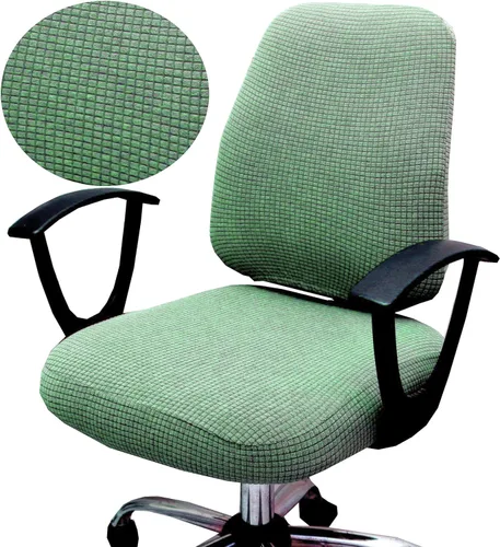 Vista 21 de XNN Funda para silla de oficina de computadora, fundas universales elásticas para sillas giratorias (A)