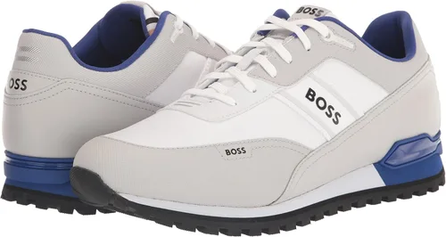 Vista 7 de BOSS Tenis de malla de perfil bajo para hombre con suela gruesa de contraste