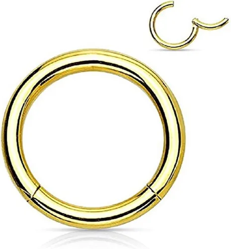 Vista 2 de WildKlass Jewely Septum - Anillo de acero quirúrgico para nariz 316L sin costuras (se vende individualmente)