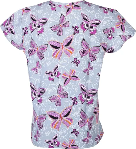 Vista 3 de Minty Mint Conjunto y pantalones elásticos para mujer con estampado médico