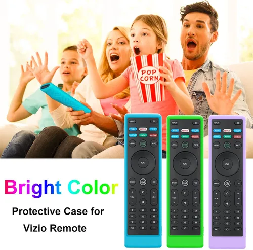 Vista 5 de Funda para control remoto Vizio, compatible con Vizio Remote Case XRT136 / XRT140 D Series Universal Smart TV Control Reemplazo Funda de silicona