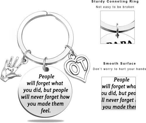 Vista 3 de Picalela Dentist Physical Therapist EMT Ambulance Optometrist Occupational Therapist Nursing Student Medical Keychain Gift