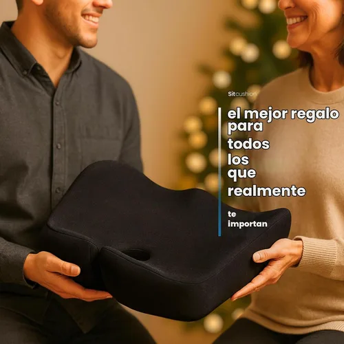 Vista 10 de Cojín para silla de oficina para espalda y coxis, almohada para aliviar el Cojín de asiento extra grande y cojín de alivio del dolor del coxis