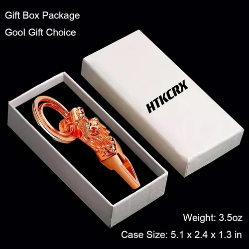 Vista 7 de Dragon Loong - Llavero de metal de aleación de zinc resistente para hombres y mujeres con caja de regalo