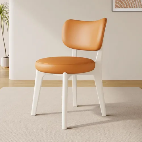 Vista 37 de Juego de sillas de comedor de madera de 1/2/4, sillas de cocina con respaldo curvo, silla de vestíbulo, silla de comedor tapizada, silla de comedor