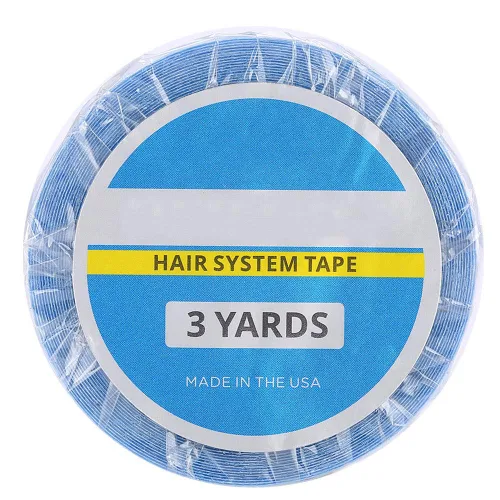Vista 9 de Extensión de cabello adhesivo de doble cara, plástico azul importado, extensión de cabello real, cinta de doble cara fácil de instalar y desmontar
