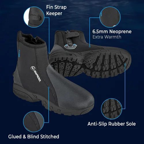 Vista 6 de Phantom Aquatics Rapido Propel - Botas de suela dura de 0.3 in (EE.UU. M: 10, EE. UU. W: 11)