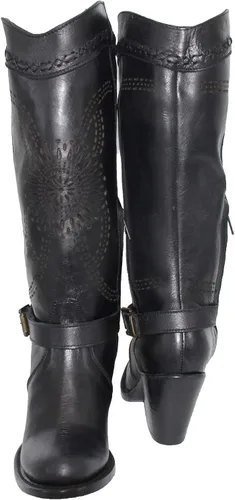 Vista 3 de Bota vaquera occidental para mujer punta redonda