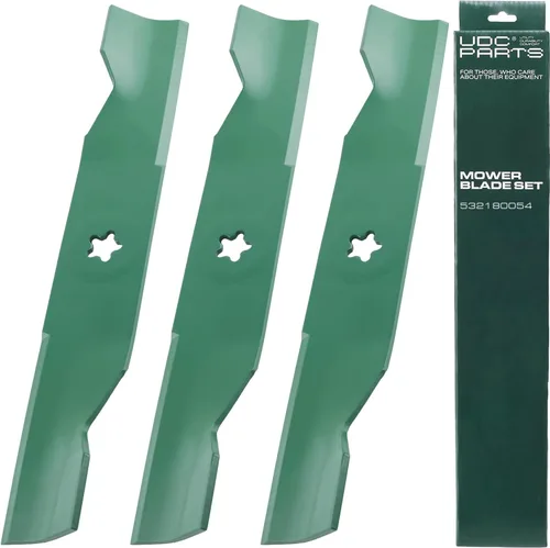 Vista 45 de UDC Parts 103-6401 Hojas de cortadora para Exmark de 48 pulgadas 103-6401-S 103-6381-S 103-6381 103-6391-S 103-6391 103-6396 103-6396-S Lazer Z Turf