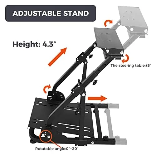 Vista 4 de Hottoby G920G29 Racing Wheel Stand fit for Logitech G27G25G923 Gaming Wheel Stand fit for ThrustmasterPCPS4 Racing Simulator Frame Compatible,Wheel