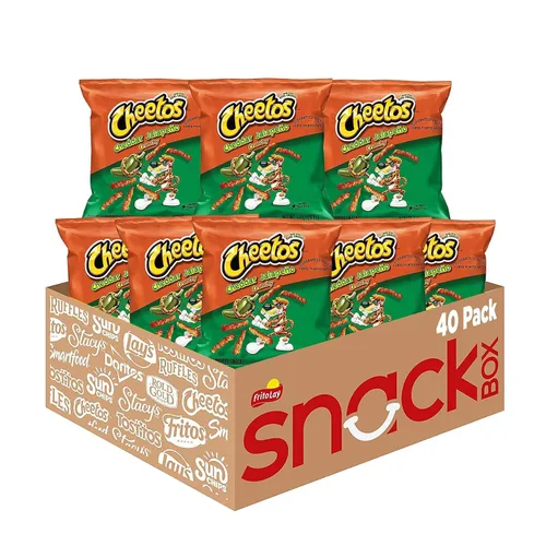 Vista 12 de Cheetos - Bocadillos con sabor a queso, crujientes, 2 onzas (paquete de 64)
