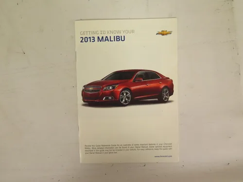 Vista 4 de 2013 Chevrolet Malibu Owners Manual Handbook OEM K02B17012 Tapa blanda – 1 Enero 2013