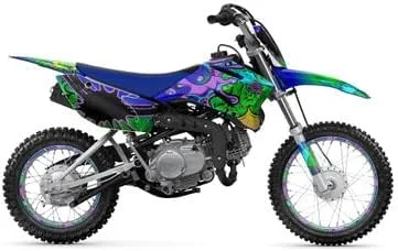 Vista 5 de Kit de base gráfica TTR 90 Zany Blue Senge 2000-2008 compatible con Yamaha