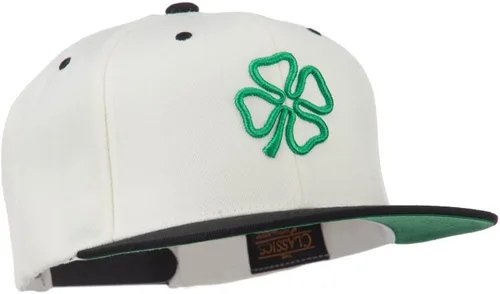 Vista 5 de 3D Trébol Bordado Dos Tonos Snapback Cap