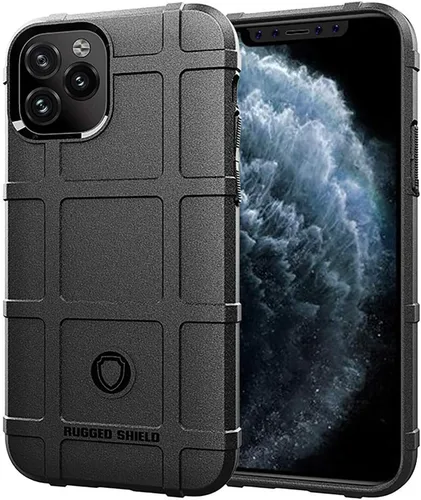 Vista 12 de Funda protectora táctica para iPhone 11 (serie Rugged Shield), TPU gruesa y sólida, funda protectora táctica para iPhone 11 (6.1 pulgadas), arcilla