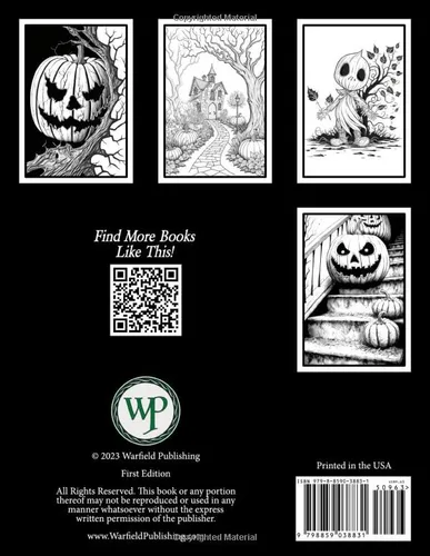 Vista 2 de All Hallow's Eve A Halloween Coloring Book For Teens And Adults