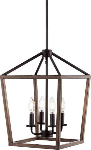 Vista 13 de JONATHAN Y JYL7601A - Lámpara de pagoda regulable y ajustable de metal LED, clásica, tradicional de estilo granja para comedor, sala de estar