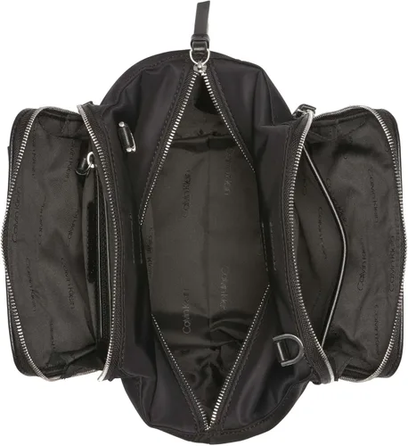 Vista 4 de Calvin Klein Mini bolso cruzado de mármol con triple compartimento