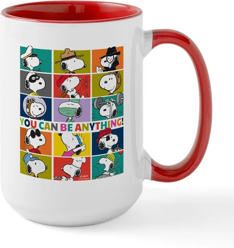 Vista 47 de CafePress SNOOPY Joe Cool - Taza de café de cerámica (15.0 fl oz)