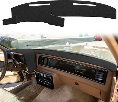 Vista 7 de Funda para salpicadero de ajuste personalizado para Chevy Chevrolet Monte Carlo, El Camino, Malibu/GMC Caballero, protector de alfombrilla para Beige