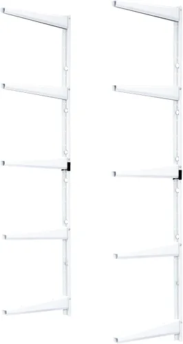 Vista 10 de Delta Estante de almacenamiento de madera y madera resistente, soporta hasta 480 libras, estante montado fácil de instalar con construcción de acero