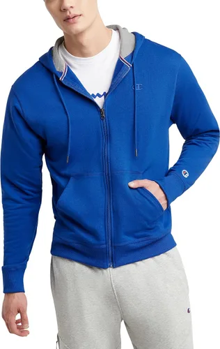 Vista 9 de Champion Sudadera con capucha y cremallera para hombre, cómoda sudadera con capucha para hombre (regular o grande y alto)