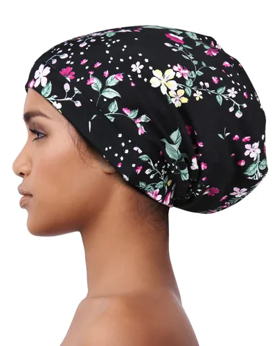 Vista 64 de Alnorm - Gorro con forro de satén y suave banda elástica para hombres y mujeres, talla única Se ajusta a la mayoría