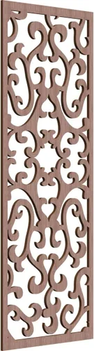 Vista 127 de 9 3/8 pulgadas de ancho x 24 3/8 pulgadas de alto x 1/4 de alto Smithfield paneles de pared de madera con calado, abedul