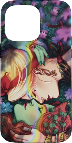 Vista 21 de iPhone 16 DC Comics Pride Harley Quinn & Poison Ivy Nose Touch Case